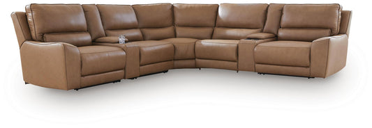 DeepWakes 7-Piece Reclining Sectional with Storage Consoles