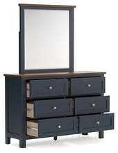 Load image into Gallery viewer, Landocken Twin Panel Bed with Mirrored Dresser
