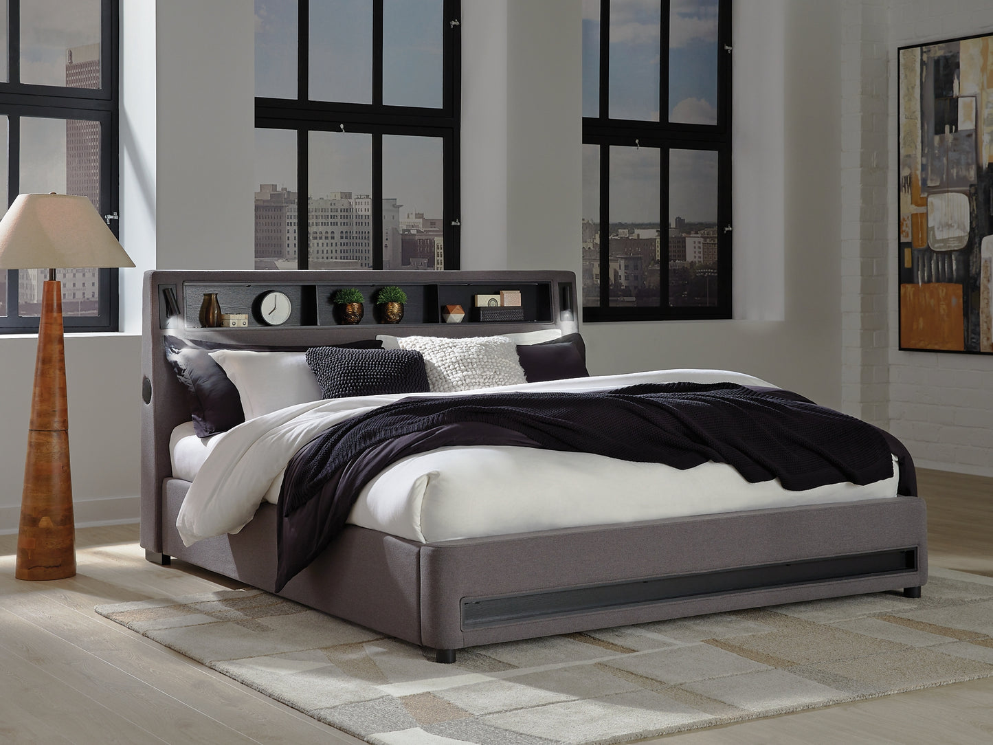 Verishaw California King Upholstered Bed