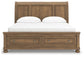 Feddinger California King Storage Sleigh Bed with Mirrored Dresser, Chest and Nightstand