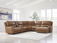 DeepWakes 6-Piece Power Reclining Sectional with Chaise