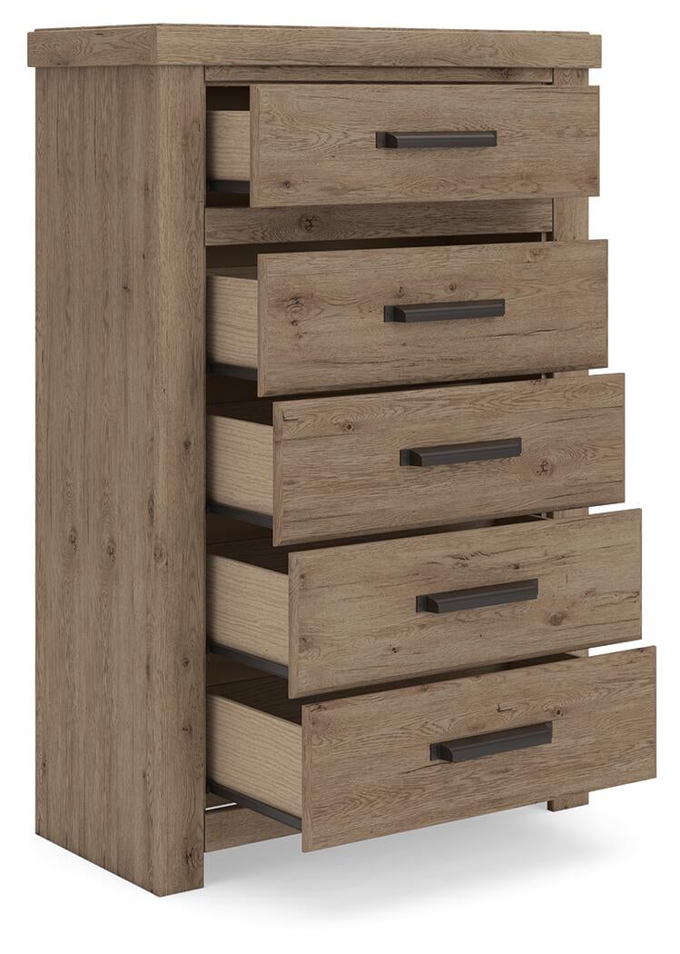 Oliandon Five Drawer Chest