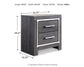 Lodanna Queen Panel Bed with Mirrored Dresser and Nightstand