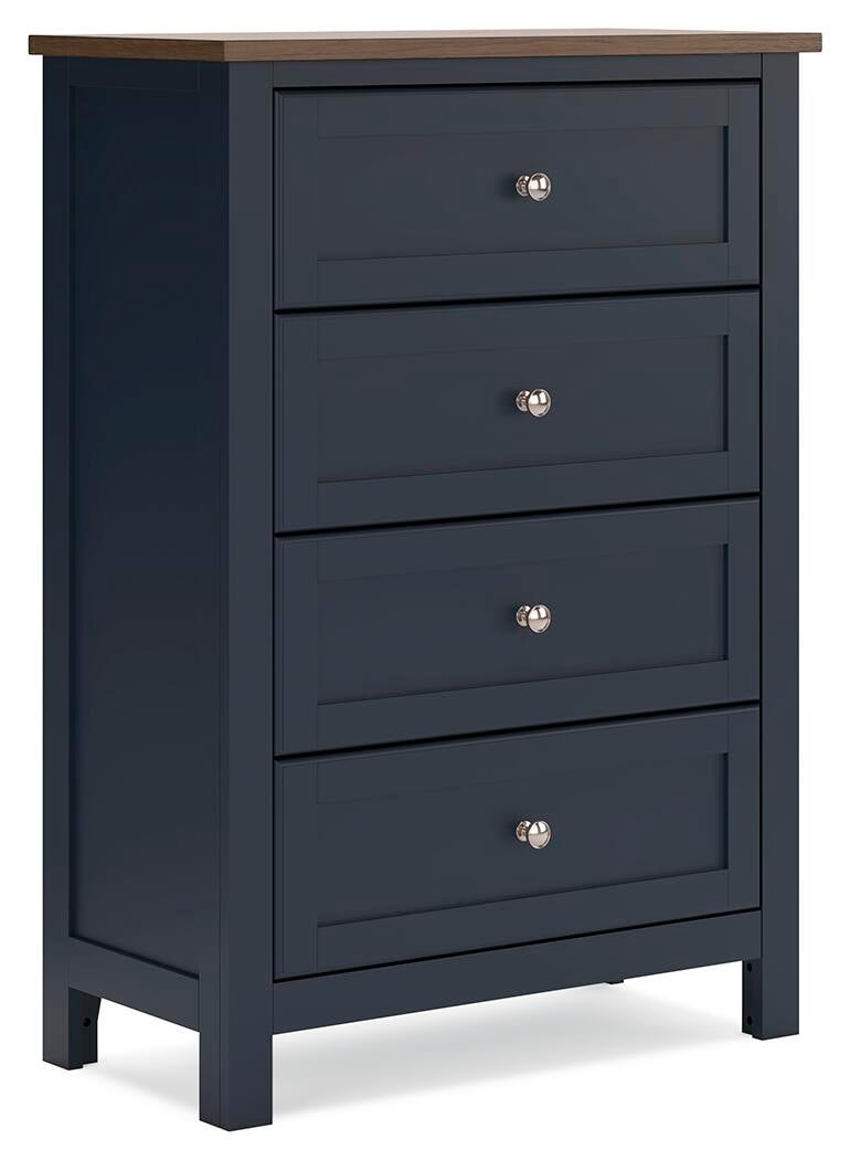 Landocken Queen Panel Headboard, Dresser, Mirror, Chest and Nightstand