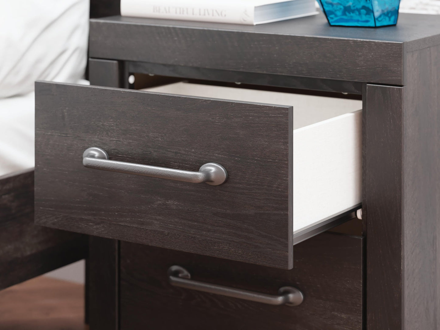 Hollivern Twin Panel Bed, Dresser, Mirror, Chest and Nightstand