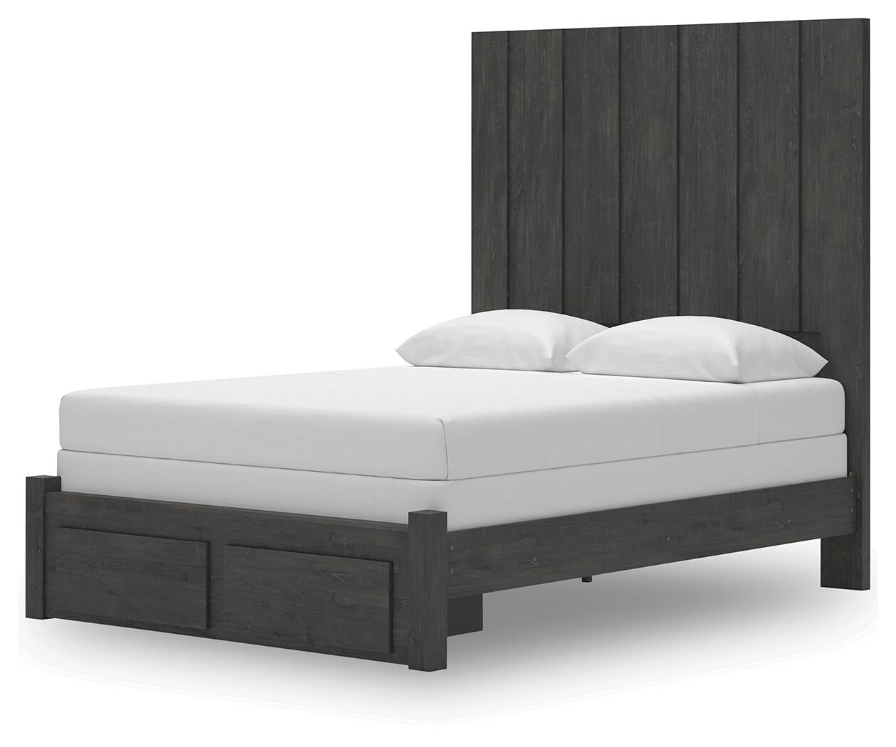 Fraluna Queen Panel Storage Bed, Dresser, Mirror and Nightstand
