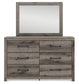 Graystorm Queen Panel Bed, Dresser, Mirror and Nightstand