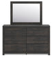 Hollivern Twin Panel Storage Bed, Dresser, Mirror, Chest and Nightstand