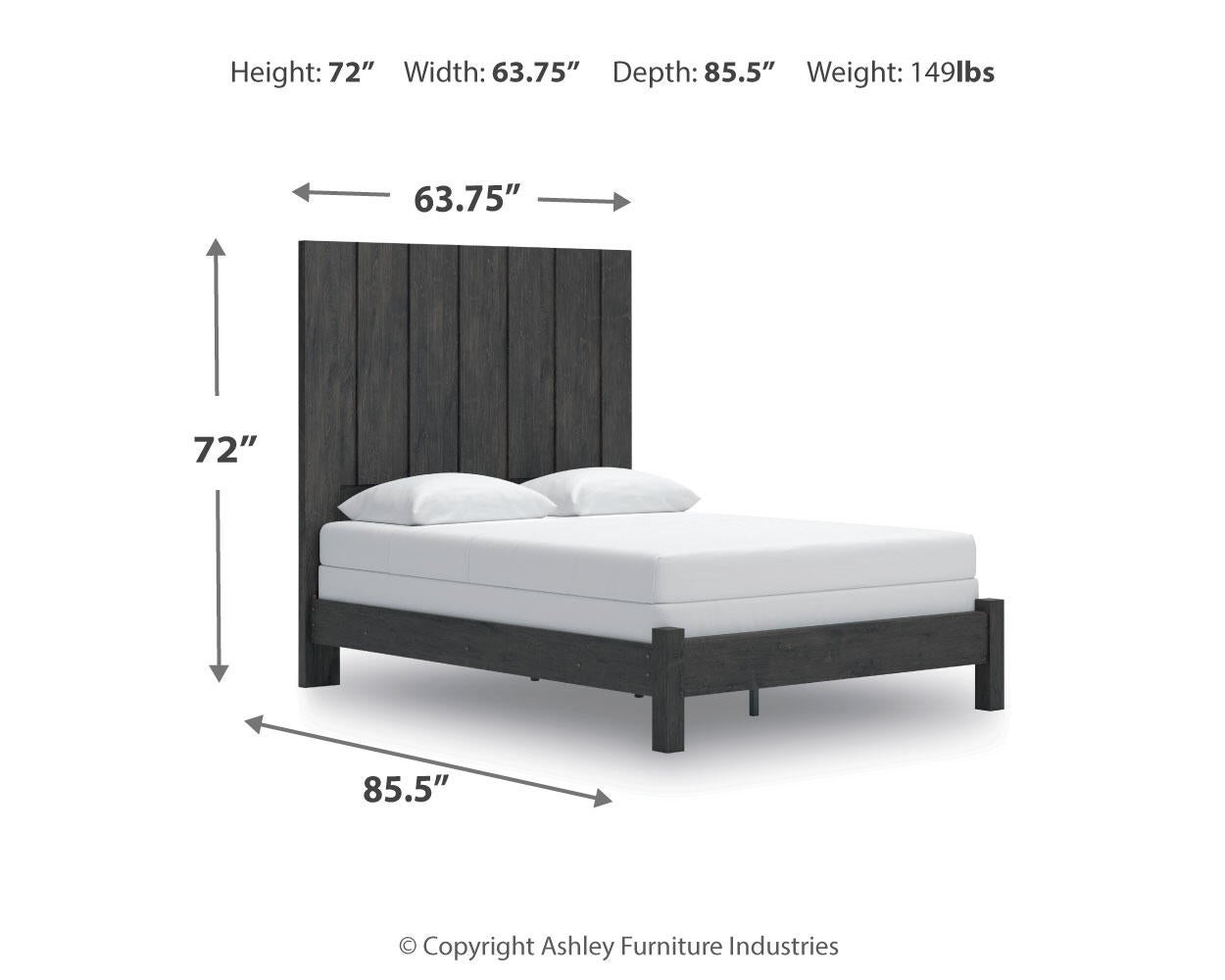 Fraluna Queen Panel Bed, Dresser and Mirror