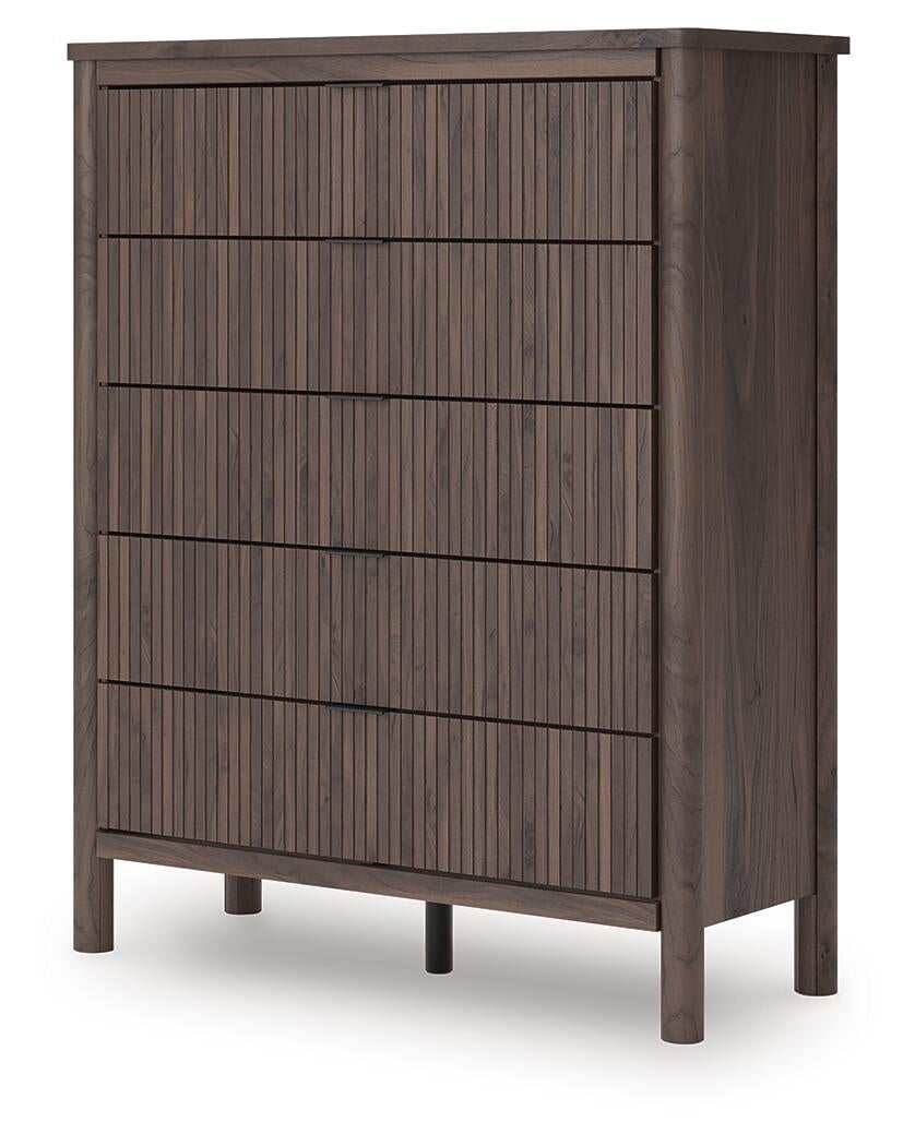 Pamytta Twin Panel Platform Bed, Dresser, Mirror, Chest and Nightstand