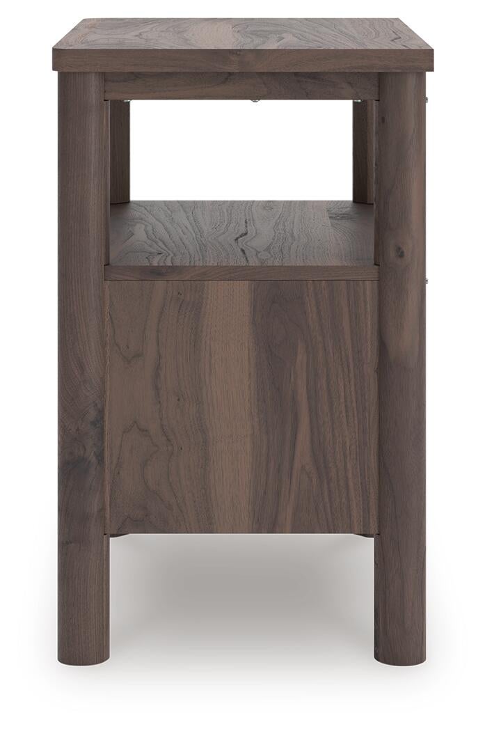 Pamytta King Upholstered Panel Platform Bed, Dresser, Mirror, Chest and Nightstand