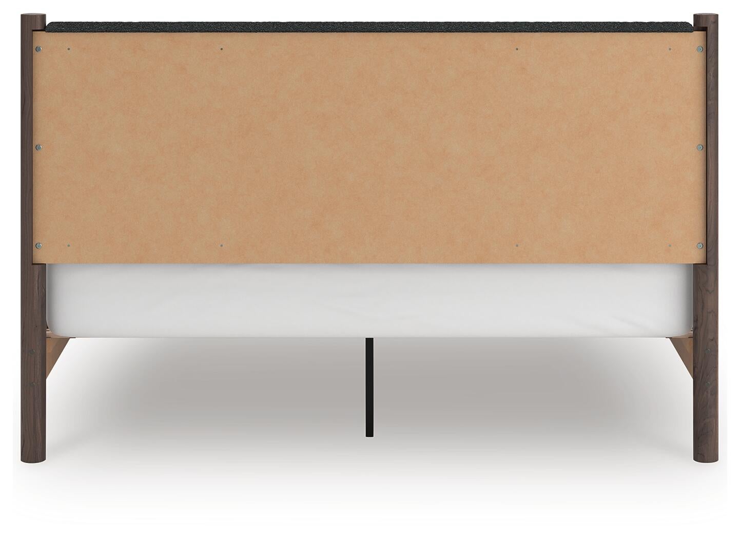 Pamytta King Upholstered Panel Platform Bed, Dresser, Mirror and Nightstand