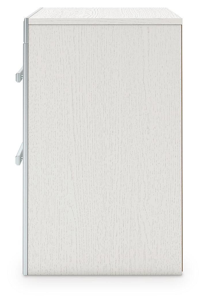 Zuraleus King Upholstered Panel Platform Bed, Dresser, Mirror, Chest and Nightstand