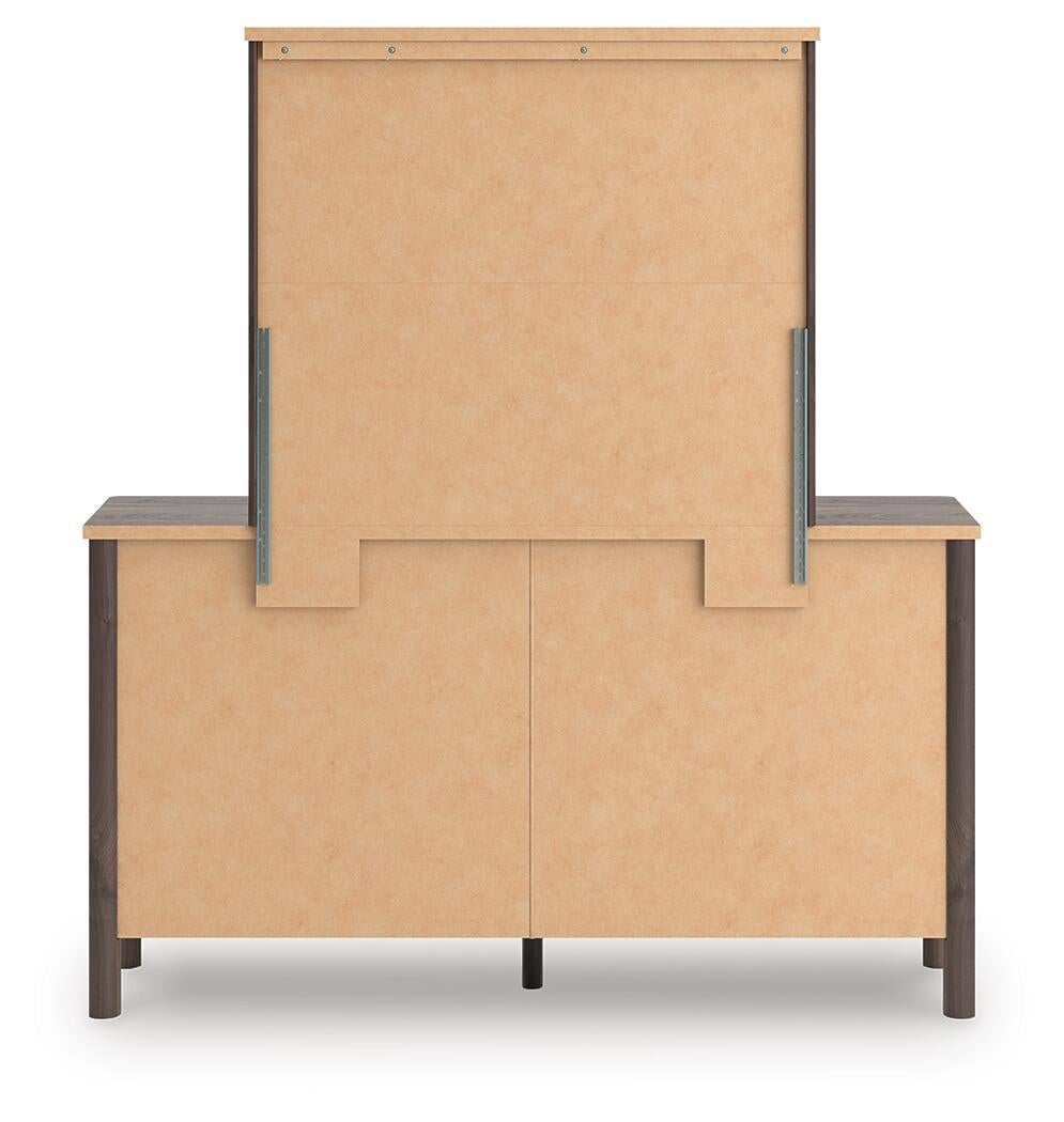Pamytta Queen Panel Platform Bed, Dresser and Mirror
