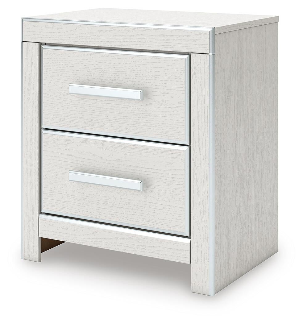 Zuraleus Queen Upholstered Panel Bed, Dresser, Mirror and Nightstand