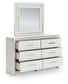 Zuraleus California King Upholstered Bed, Dresser, Mirror and Nightstand