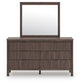Pamytta King Panel Bed, Dresser, Mirror and Nightstand