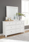 Fortman California King Panel Storage Bed, Dresser and Mirror