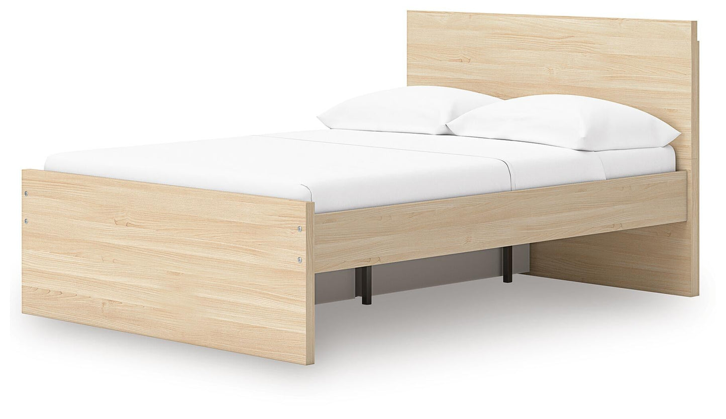 Onita Full Panel Platform Bed with 1 Side Storage