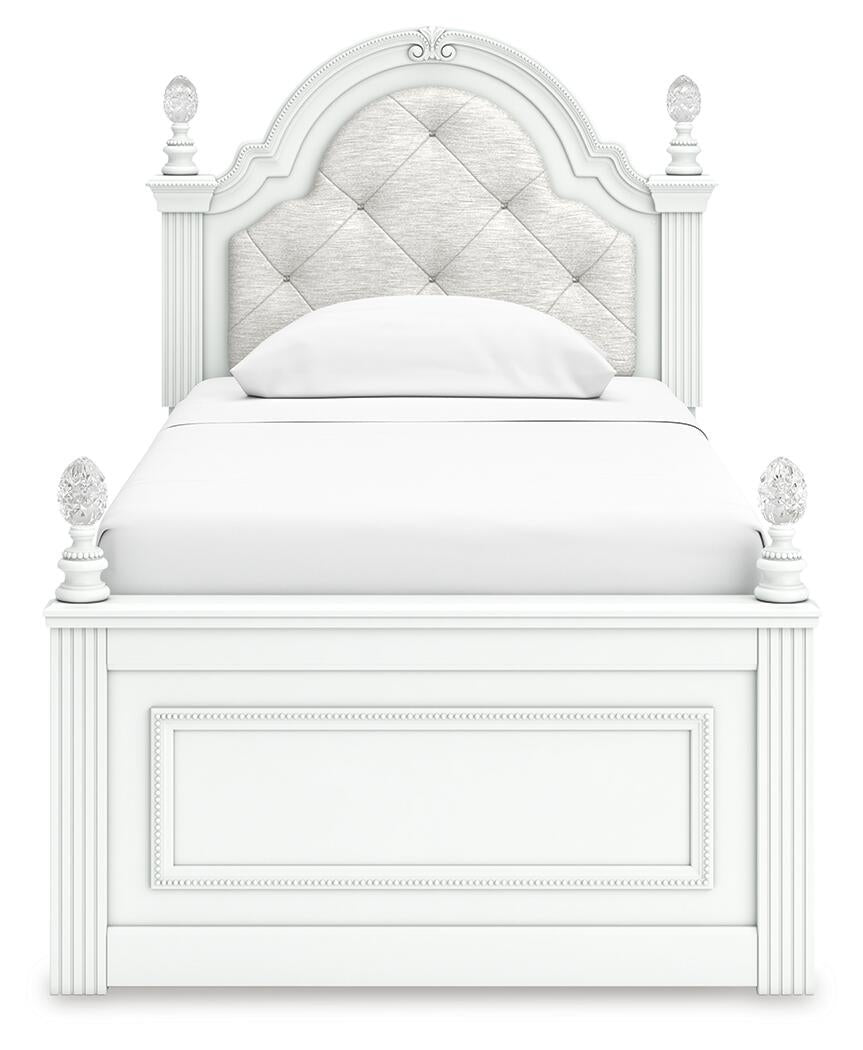 Kozlani Twin Upholstered Panel Storage Bed