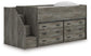 Frandern Twin Loft Bed with Drawer Storage