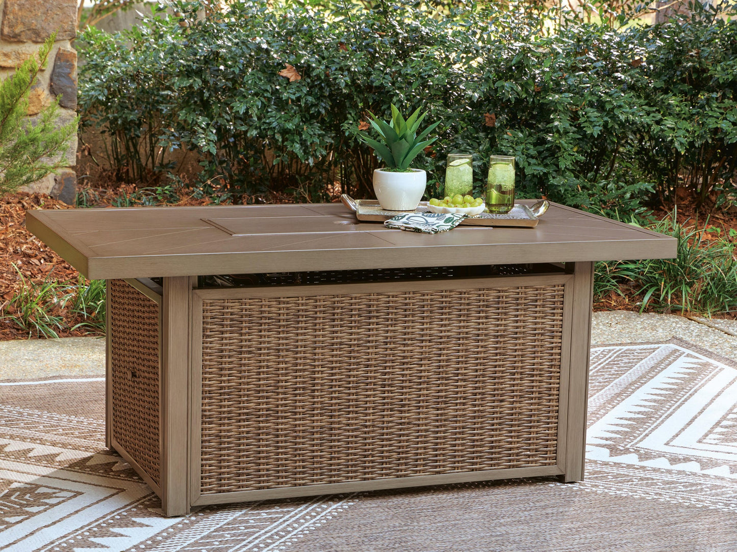 Laguna Heights Rectangular Fire Pit Table