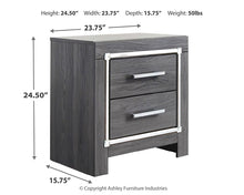 Load image into Gallery viewer, Lodanna Queen/Full Upholstered Panel Headboard with Mirrored Dresser and 2 Nightstands
