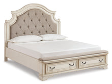 Load image into Gallery viewer, Realyn Queen Upholstered Bed with Dresser
