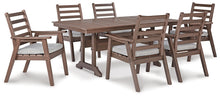 Load image into Gallery viewer, Emmeline Outdoor Dining Table and 6 Chairs
