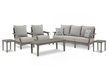 Load image into Gallery viewer, Visola Outdoor Sofa and  2 Lounge Chairs with Coffee Table and 2 End Tables
