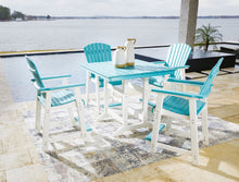 Load image into Gallery viewer, Eisely Outdoor Counter Height Dining Table and 4 Barstools
