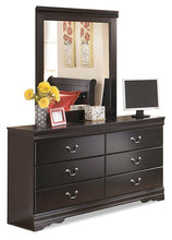 Load image into Gallery viewer, Huey Vineyard Full Sleigh Headboard with Mirrored Dresser, Chest and Nightstand
