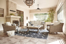Load image into Gallery viewer, Beachcroft Outdoor Sofa and 2 Chairs with Coffee Table
