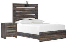 Load image into Gallery viewer, Drystan Twin Panel Bed with Nightstand
