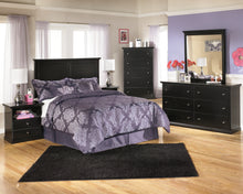Load image into Gallery viewer, Maribel Full Panel Headboard with Mirrored Dresser, Chest and Nightstand
