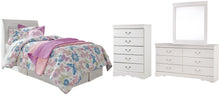 Load image into Gallery viewer, Anarasia Twin Sleigh Headboard with Mirrored Dresser and Chest
