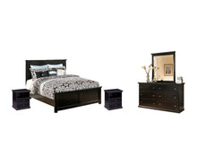 Load image into Gallery viewer, Maribel King Panel Bed with Mirrored Dresser and 2 Nightstands
