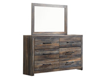 Load image into Gallery viewer, Drystan Queen/Full Bookcase Headboard with Mirrored Dresser and Chest
