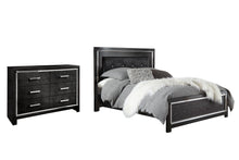 Load image into Gallery viewer, Kaydell King Upholstered Panel Bed with Dresser
