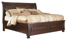 Load image into Gallery viewer, Porter King Sleigh Bed with Mirrored Dresser and Chest
