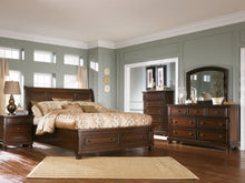 Load image into Gallery viewer, Porter King Sleigh Bed with Mirrored Dresser and Chest
