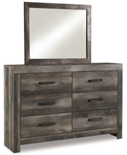 Load image into Gallery viewer, Wynnlow Queen Crossbuck Panel Bed with Mirrored Dresser and Chest
