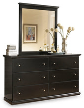 Load image into Gallery viewer, Maribel Queen/Full Panel Headboard with Mirrored Dresser
