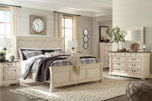 Load image into Gallery viewer, Bolanburg King Panel Bed with Mirrored Dresser, Chest and 2 Nightstands
