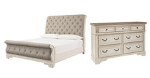 Load image into Gallery viewer, Realyn Queen Sleigh Bed with Dresser
