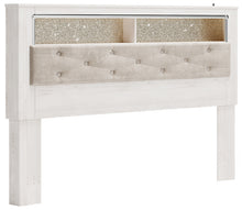 Load image into Gallery viewer, Altyra King Bookcase Headboard with Mirrored Dresser
