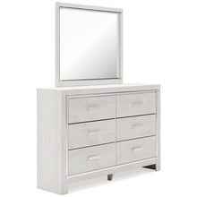 Load image into Gallery viewer, Altyra King Panel Bookcase Bed with Mirrored Dresser
