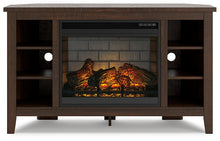 Load image into Gallery viewer, Camiburg Corner TV Stand with Electric Fireplace
