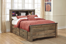 Load image into Gallery viewer, Trinell  Bookcase Bed With 2 Storage Drawers
