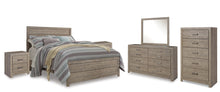 Load image into Gallery viewer, Culverbach Queen Panel Bed with Mirrored Dresser, Chest and 2 Nightstands
